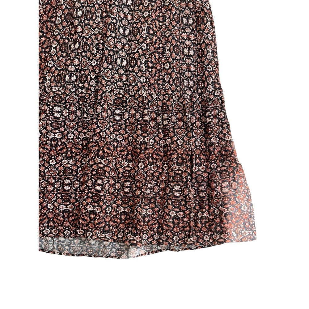 Garnet Hill Split-Neck Peasant Style Maxi Dress, Size 4 - Picture 5 of 8